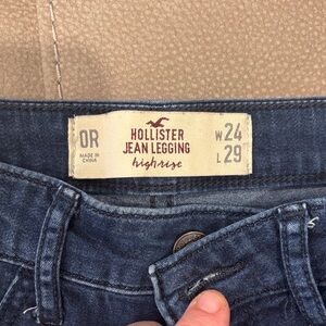 Hollister Blue High-Rise Jeggings